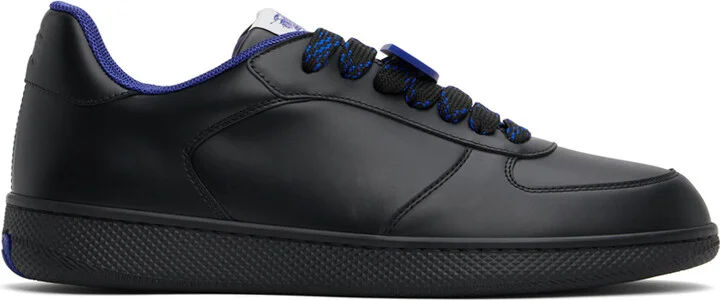 Burberry Black Leather Terrace Sneakers