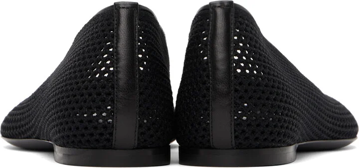 Burberry Black Mesh Ballerina Flats - Image 2