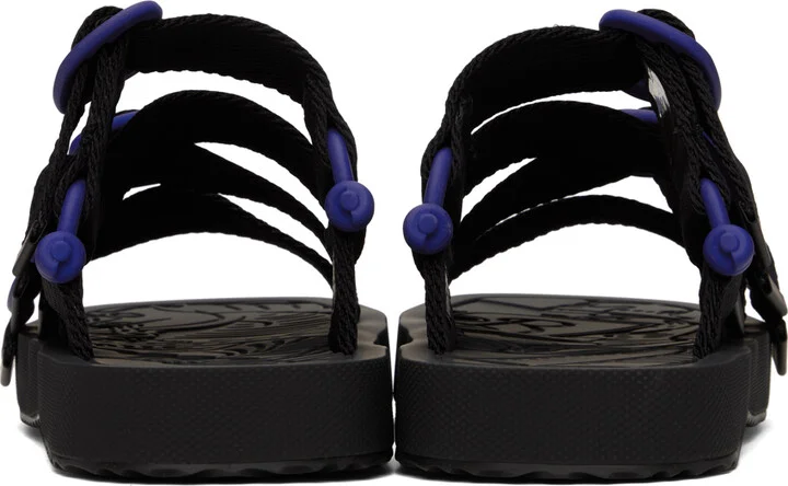 Burberry Black Nylon Strap Sandals - Image 2