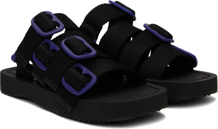 Burberry Black Nylon Strap Sandals - Image 4
