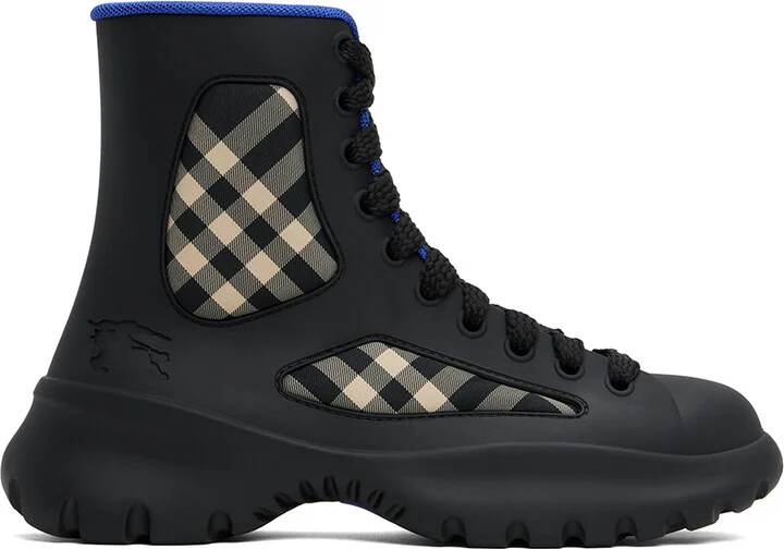 Burberry Black Rubber Boulder Boots