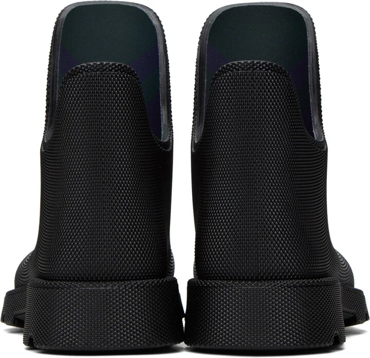Burberry Black Rubber Marsh Low Boots - Image 2