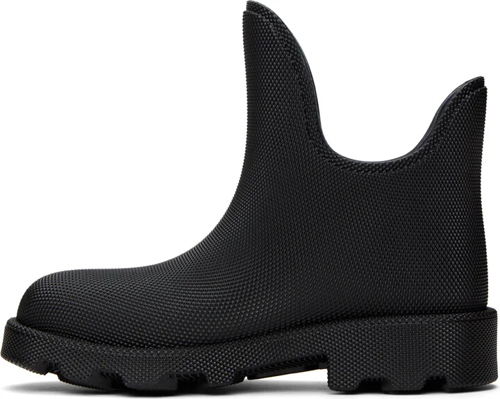Burberry Black Rubber Marsh Low Boots - Image 3