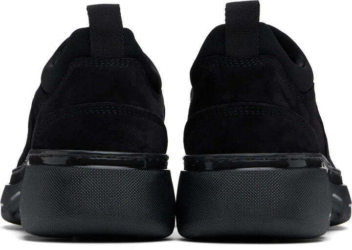 Burberry Black Suede Foam Sneakers - Image 2