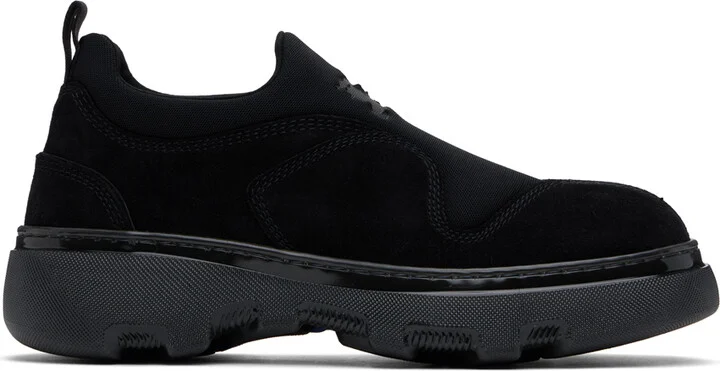 Burberry Black Suede Foam Sneakers