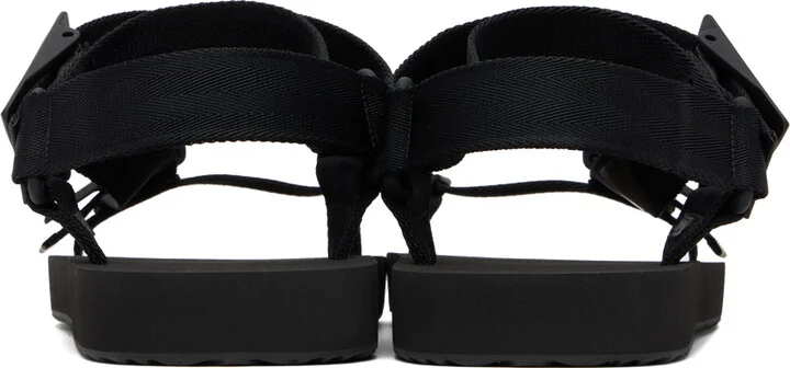 Burberry Black Trek Sandals - Image 2