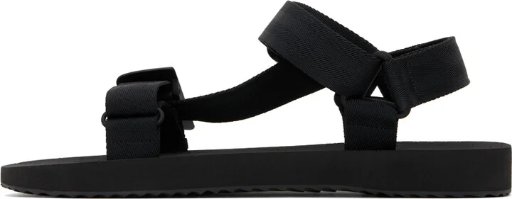 Burberry Black Trek Sandals - Image 3