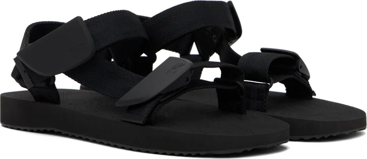 Burberry Black Trek Sandals - Image 4