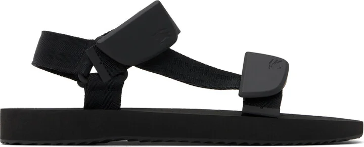 Burberry Black Trek Sandals