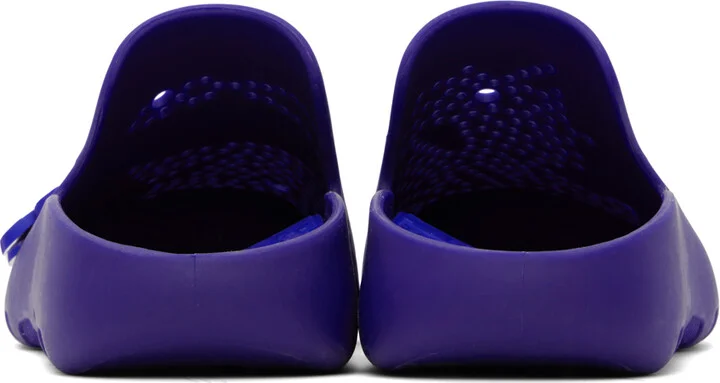Burberry Blue Rubber Stingray Clogs - Image 2