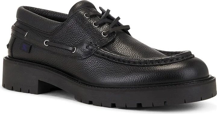 Burberry Boat Shoe in Black - Image 2