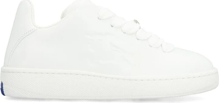 Burberry Box Leather Low-Top Sneakers