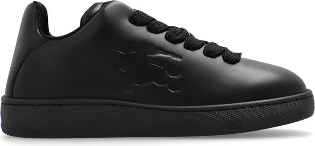 Burberry Box Logo Embossed Lace-Up Sneakers