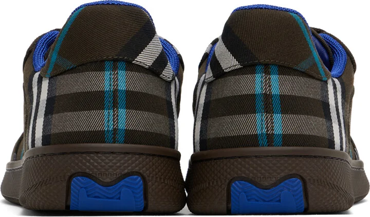 Burberry Brown Check Terrace Sneakers - Image 2