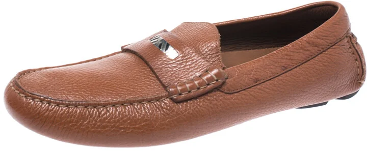 Burberry Brown Leather Loafers Size 42