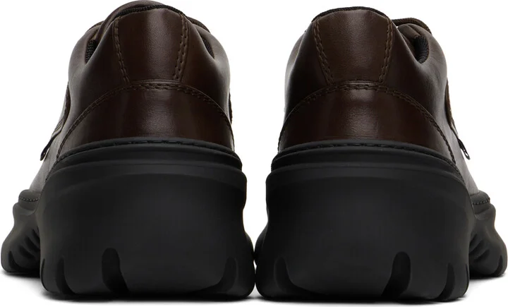Burberry Brown Leather Scoot Derbys - Image 2