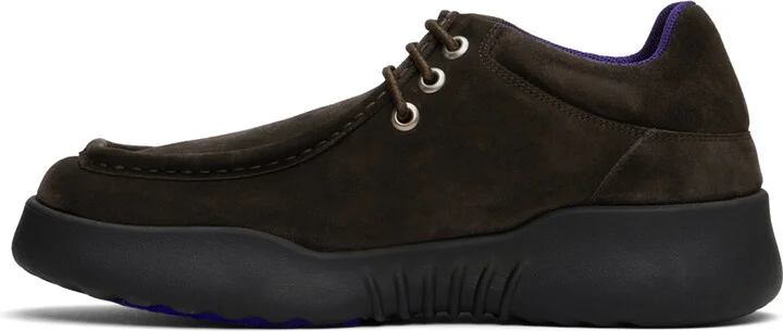 Burberry Brown Suede Log Loafers - Image 3
