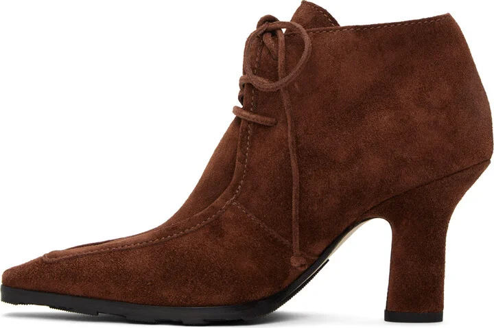 Burberry Brown Suede Storm Heels - Image 3