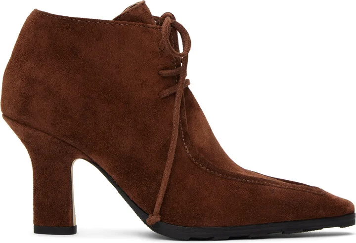 Burberry Brown Suede Storm Heels