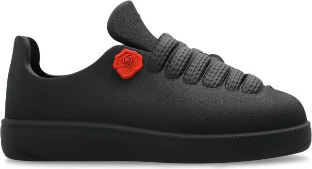 Burberry Bubble Flower Embellished Lace-Up Sneakers