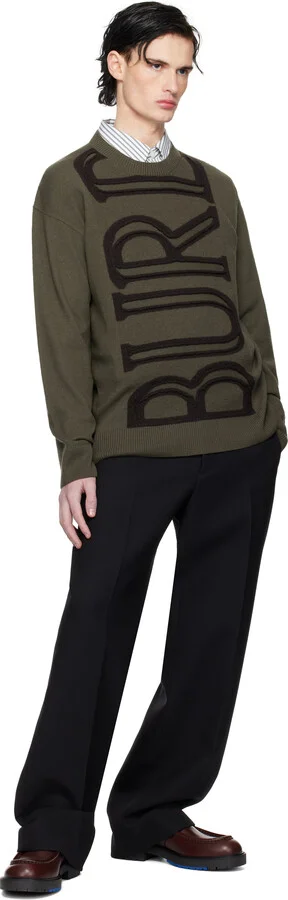 Burberry Burgundy Leather Raft Loafers - Image 5