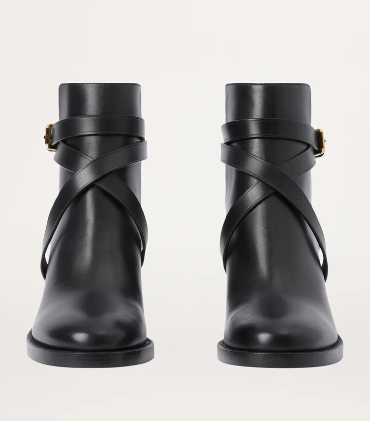 Burberry Check Ankle Boots 70 - Image 2