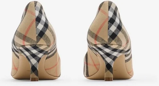 Burberry Check Dame Pumps​ Size: 35 - Image 3