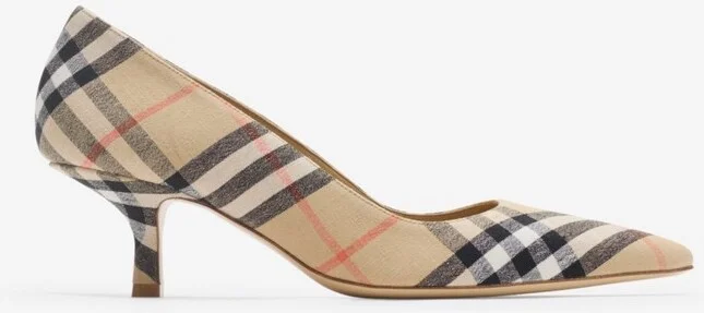 Burberry Check Dame Pumps​ Size: 35