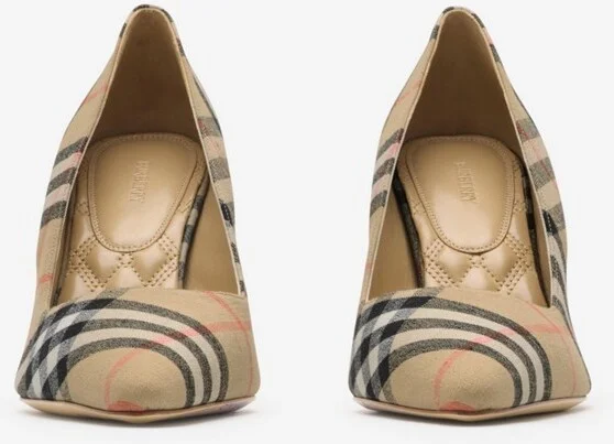 Burberry Check Dame Pumps​ Size: 36 - Image 3