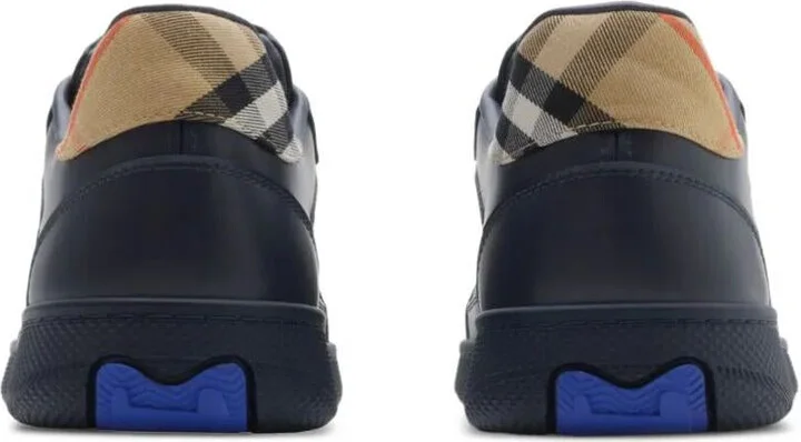 Burberry Check Fabric And Leather Terrace Sneakers Shoes - Image 5