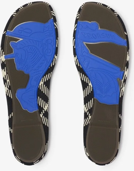 Burberry Check Knit Baby Ballerinas Size: 35 - Image 6