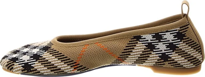Burberry Check Knit Flat - Image 2