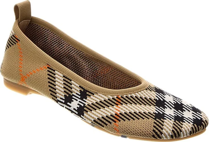 Burberry Check Knit Flat