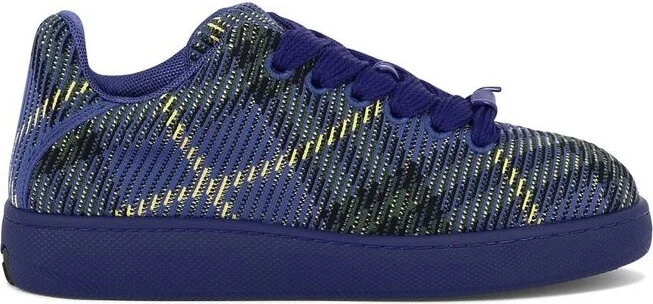 Burberry Check Knit Low-Top Sneakers