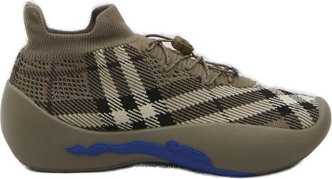 Burberry Check Knit Neptune Sneakers