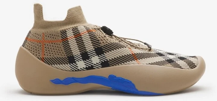 Burberry Check Knit Neptune Sneakers Size: 35