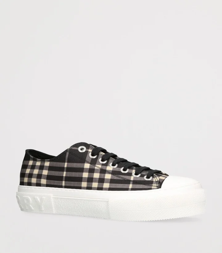 Burberry Check Low-Top Sneakers - Image 3