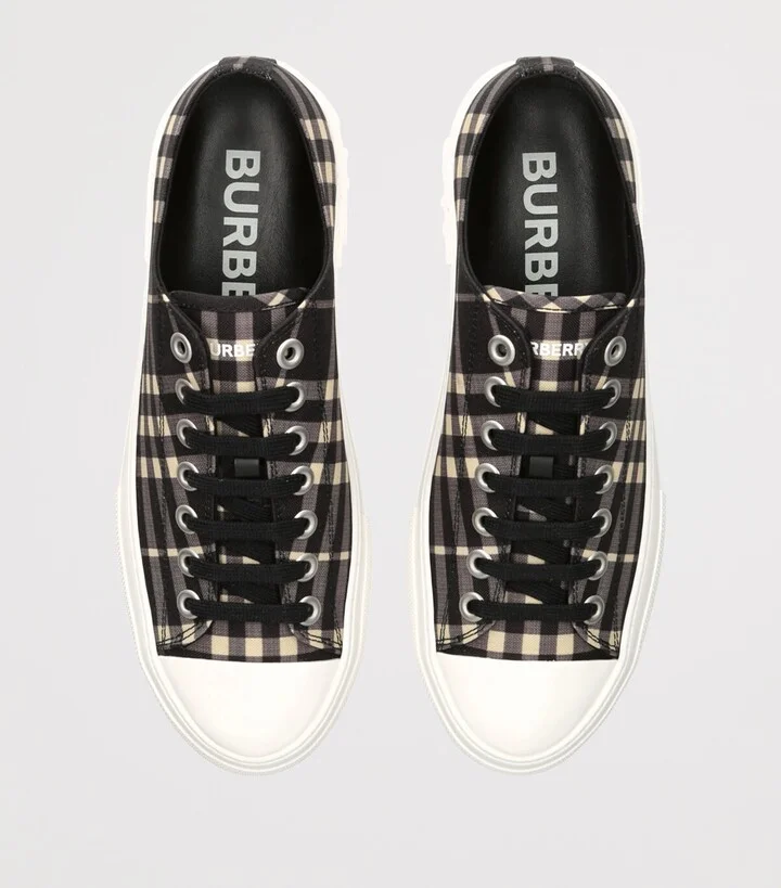 Burberry Check Low-Top Sneakers - Image 4