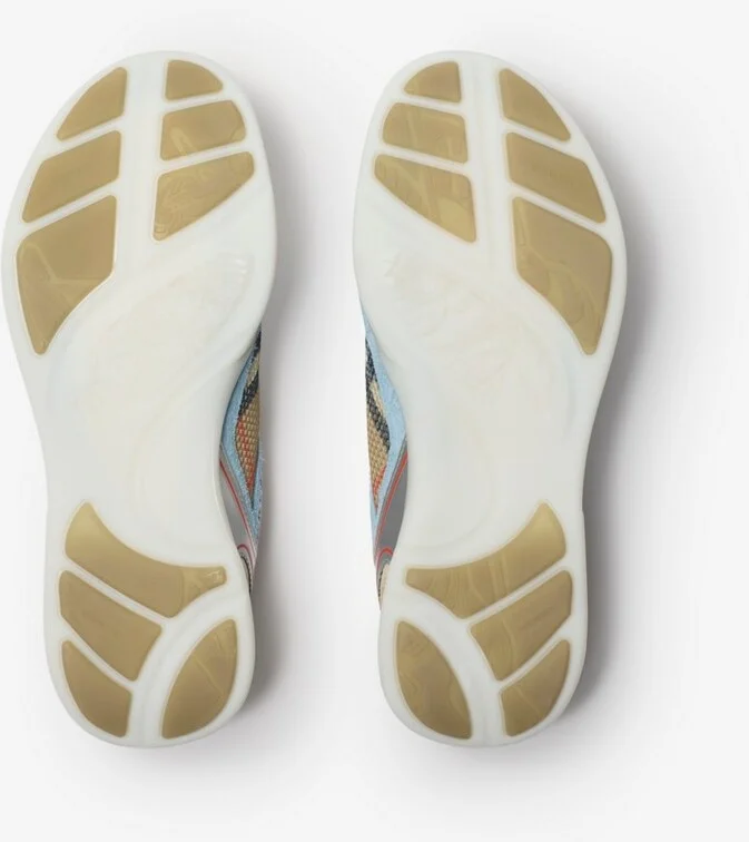 Burberry Check Matrix Sport Sneakers Size: 36 - Image 6