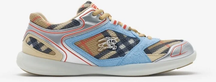 Burberry Check Matrix Sport Sneakers Size: 36