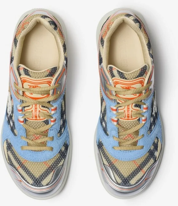 Burberry Check Matrix Sport Sneakers Size: 41 - Image 5