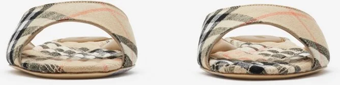 Burberry Check Mews Slides Size: 36 - Image 3