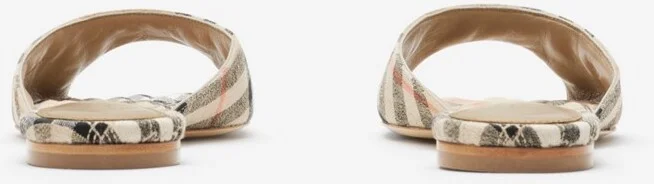 Burberry Check Mews Slides Size: 36 - Image 4
