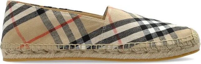 Burberry Check Mews Slip-On Espadrilles