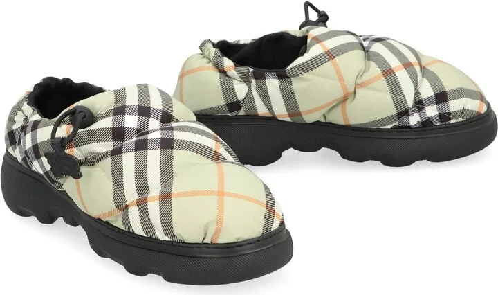Burberry Check Motif Mules - Image 3
