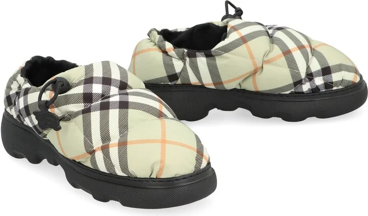 Burberry Check Motif Mules - Image 4
