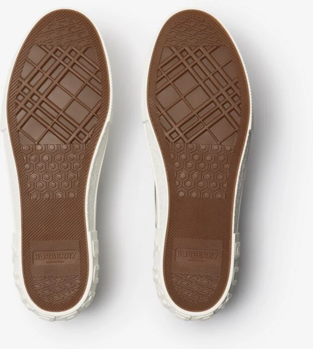 Burberry Check Nylon Blend Sneakers Size: 41 - Image 6