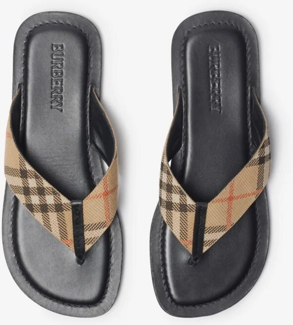 Burberry Check Pavilion Sandals​ Size: 39 - Image 5