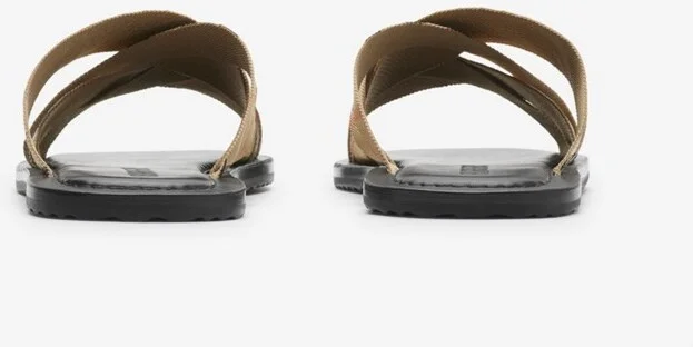 Burberry Check Pavilion Slides​ Size: 42 - Image 4