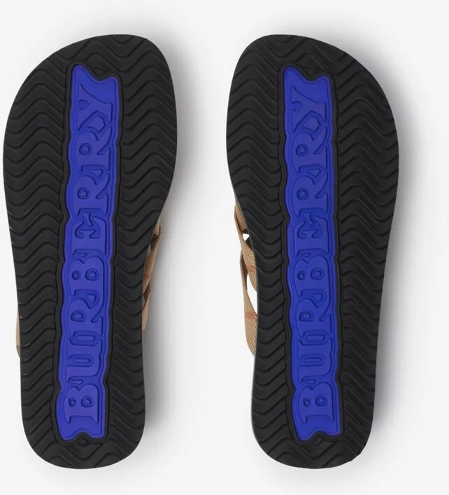 Burberry Check Pavilion Slides​ Size: 42 - Image 6